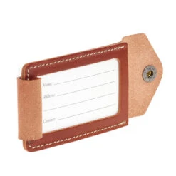 FJÄLLRÄVEN Fjällräven LEATHER LUGGAGE TAG Adressanhänger LEATHER COGNAC