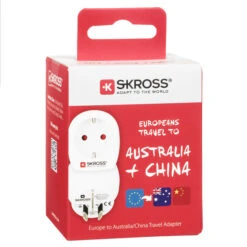 SKROSS EUROPE TO AUS Reisestecker NOCOLOR -FRILU Outdoor Geschaft 311756 c travel adapter australien skross 1