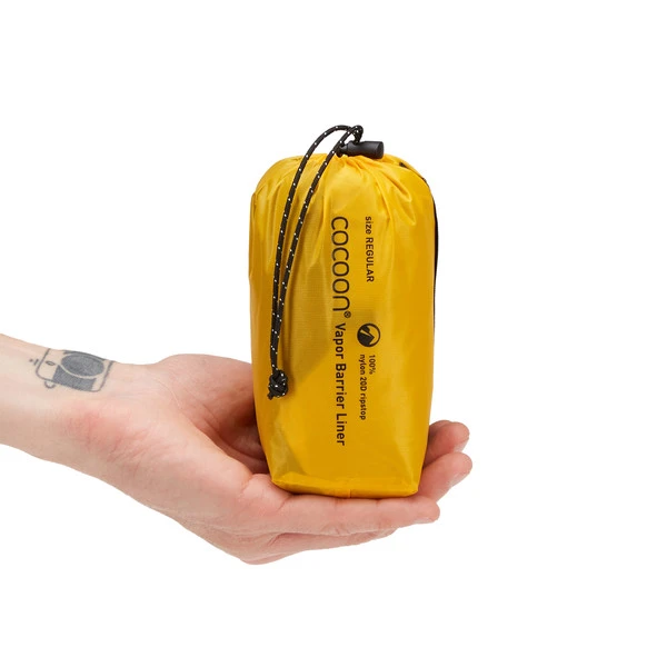 Cocoon HOODED VAPOR BARRIER LINER Schlafsack Inlett BELUGA BLACK/FRESIA 1 Cocoon HOODED VAPOR BARRIER LINER Schlafsack Inlett BELUGA BLACK/FRESIA