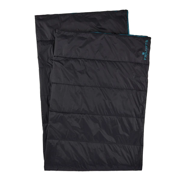 FRILUFTS WOOL BLANKET Decke CAVIAR/ MOSAIC BLUE 2 FRILUFTS WOOL BLANKET Decke CAVIAR/ MOSAIC BLUE – Bild 2