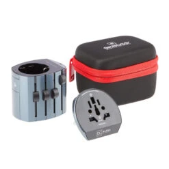 SKROSS ALPHA BY SKROSS Reisestecker GREY METALLIC