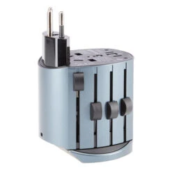 SKROSS ALPHA BY SKROSS Reisestecker GREY METALLIC -FRILU Outdoor Geschaft 5637676431 c alpha by skross skross 24