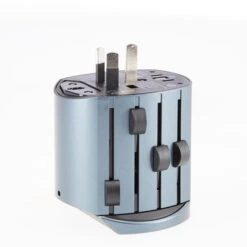 SKROSS ALPHA BY SKROSS Reisestecker GREY METALLIC -FRILU Outdoor Geschaft 5637676431 d alpha by skross skross 24