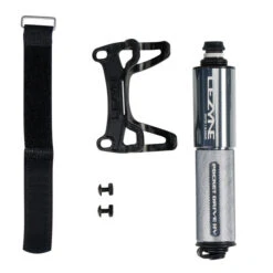 Lezyne MINIPUMPE CNC POCKET DRIVE HV 90PSI Luftpumpe HELLGRAU