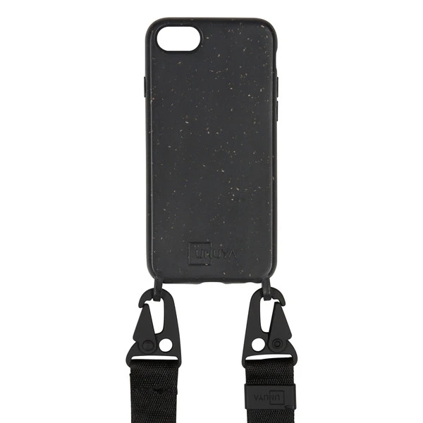 Unuya ALL BLACK-NACHHALTIGE HANDYKETTE MIT GURT Handytasche BLACK 1 Unuya ALL BLACK-NACHHALTIGE HANDYKETTE MIT GURT Handytasche BLACK