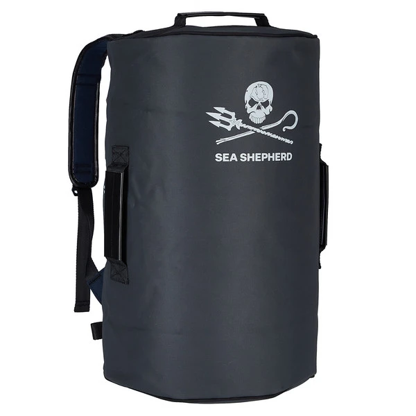 La Virgule HORS BORD - 35 L X SEA SHEPHERD Reisetasche GRIS ANTHRACITE