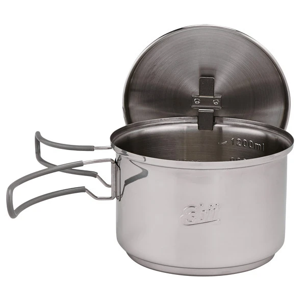 Esbit SPIRITUS-KOCHSET, 1500ML, TOPF AUS EDELSTAHL Spirituskocher EDELSTAHL/GRAU 3 Esbit SPIRITUS-KOCHSET, 1500ML, TOPF AUS EDELSTAHL Spirituskocher EDELSTAHL/GRAU – Bild 3